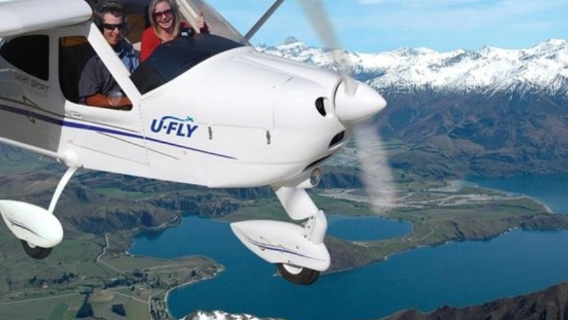 New Zealand Wanaka U-Fly Airplane Experience/Single-Engine Fixed-Wing Aircraft [Optional Chinese Instructor + Multiple Time Slots Available]