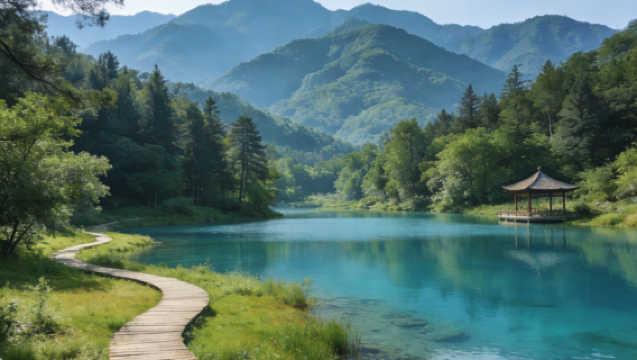 Land Art Park Line && Rice Field Train Meets Pastoral Scenery [Tianren Mountain & Water Resort]