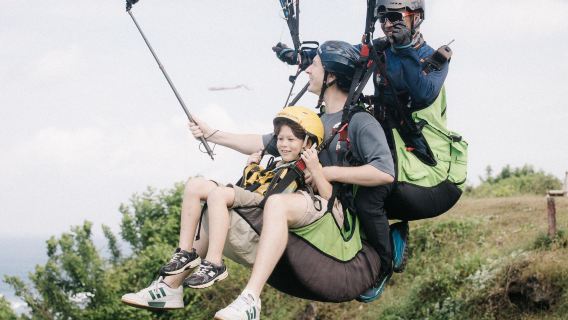 Paragliding experience at RIUG base in Bali | official | free video | refund if no takeoff