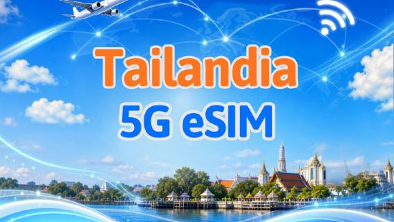 Tailandia| eSIM 5G | Pase diario/Paquete total | Facturación cada 24 horas | 1-30 días | Código QR