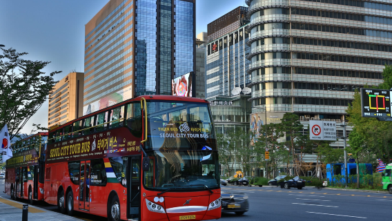Seoul city sightseeing night bus tour