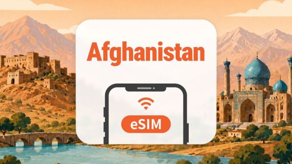 Afghanistan eSIM | Double Réseau • IA & TikTok | 1–30 Jours | Code QR