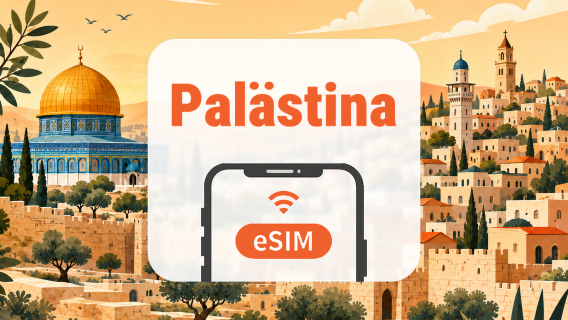 Palästina eSIM | KI-Apps & TikTok | 1–30 Tage | QR-Code