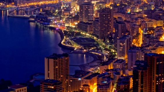 Monaco e Montecarlo di notte