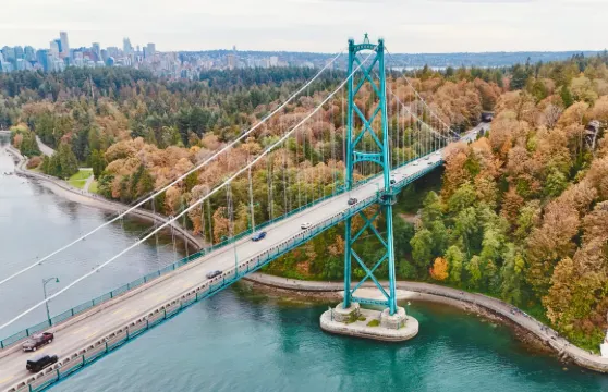 固蘭湖島+卡皮拉諾吊橋公園+史蒂夫斯頓漁港休閒遊：溫哥華包車