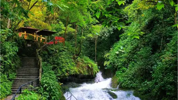 桂林陽朔帶娃一起「探索新境」玩|龍頸河漂流＋可以爬的古東瀑布