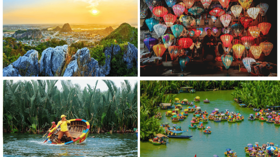 Marble Mountains, Coconut Forest, Basket Boat Experience & Hoi An Ancient Town Day Tour