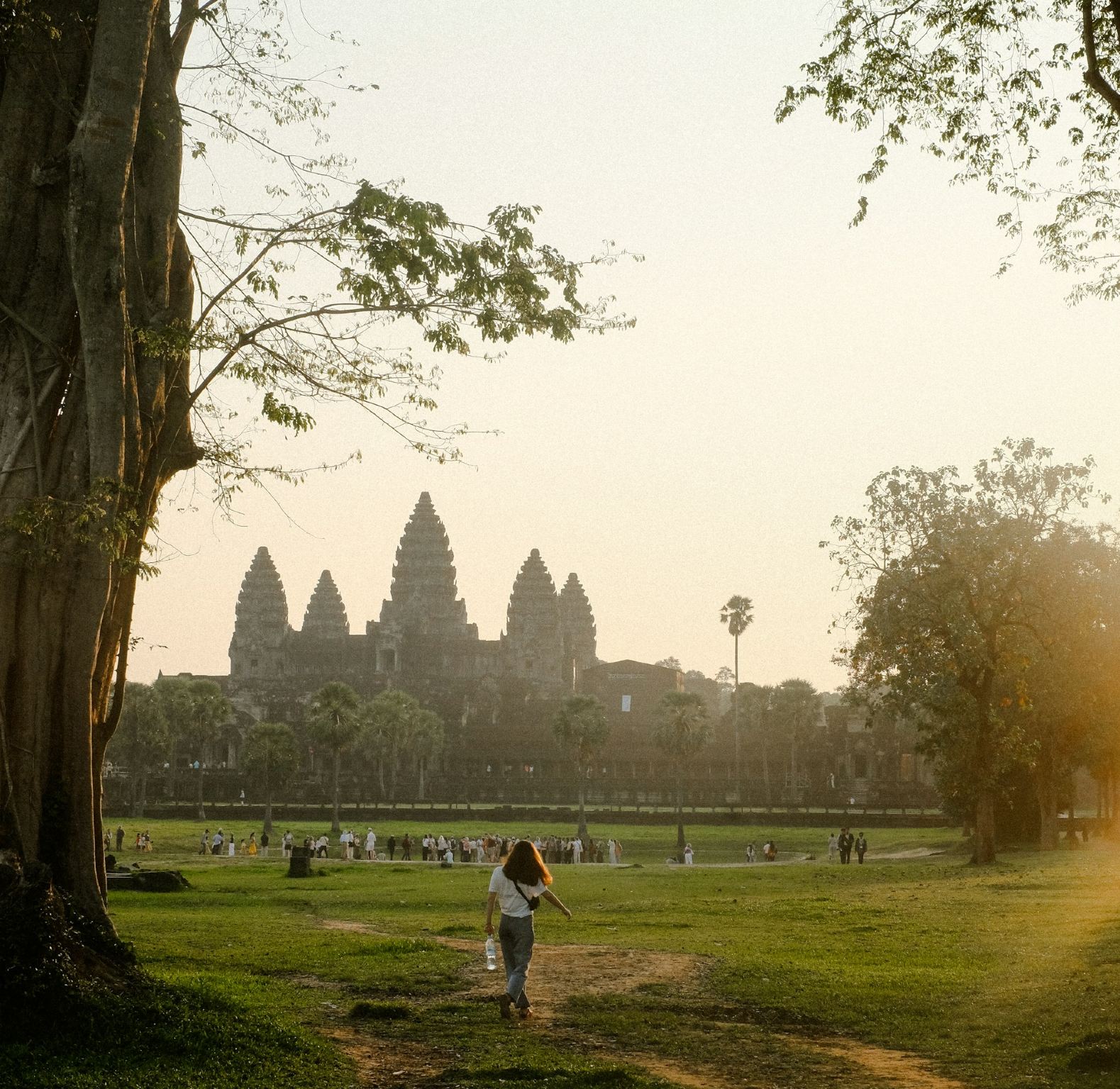 Siem Reap: Puesta de sol privada de lujo en Angkor Wat con guía múltiple
