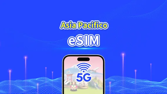 Asia Pacifico | 5G/4G | Pacchetto Dati Giornaliero/Totale | 1–30 giorni | Fatturazione 24 Ore | Codice QR