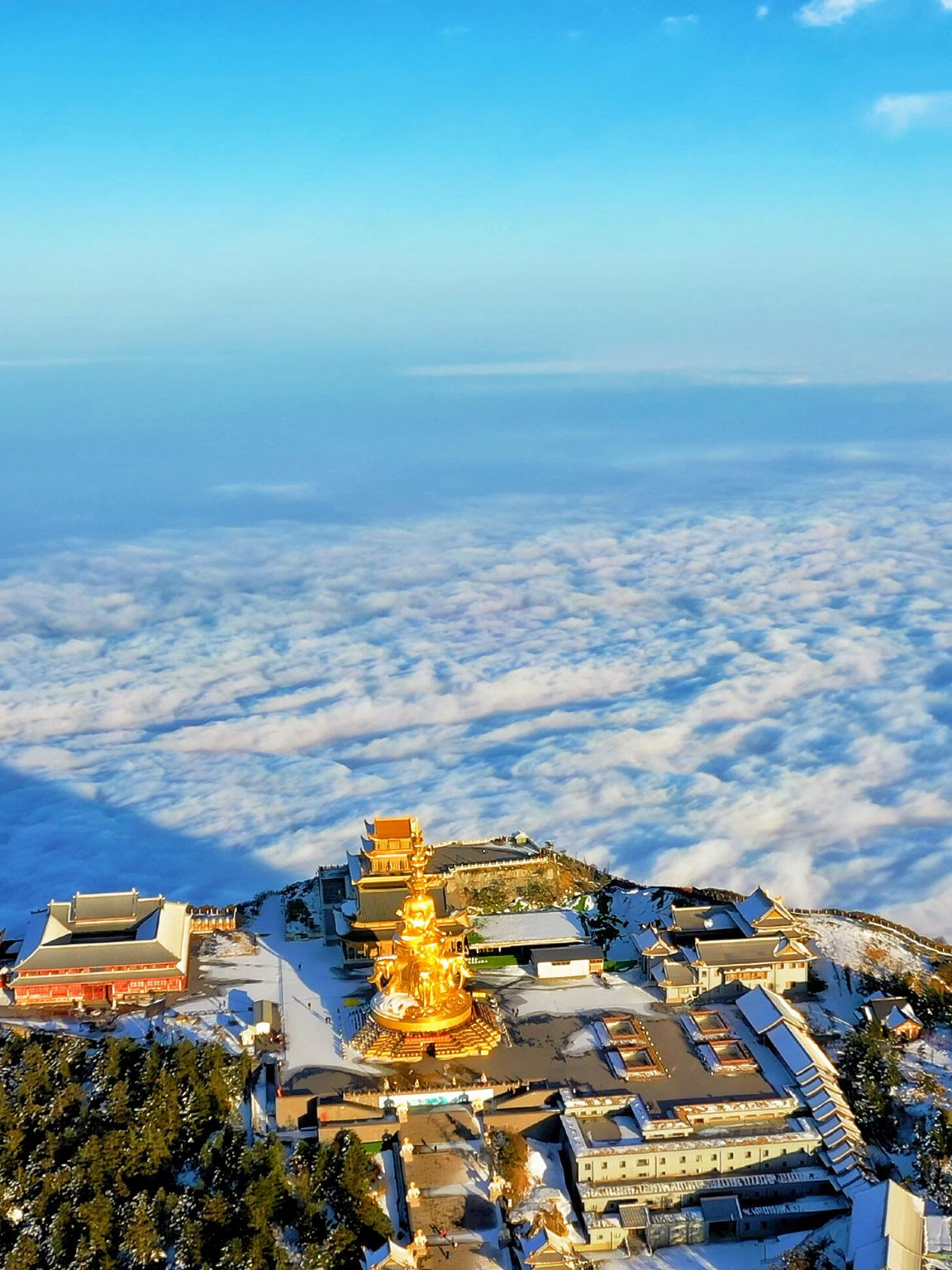 Tour di un giorno a Leshan e Emeishan con servizio in inglese: Cima d'Oro, Tempio Wannian e Padiglione Qingyin