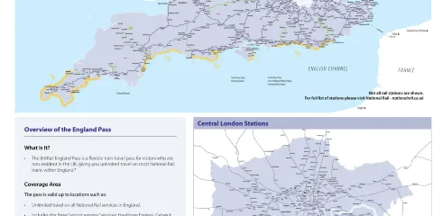 BritRail 英國鐵路英格蘭通行證( 3日 / 4日 / 8日 / 15日 / 22日 / 1個月)