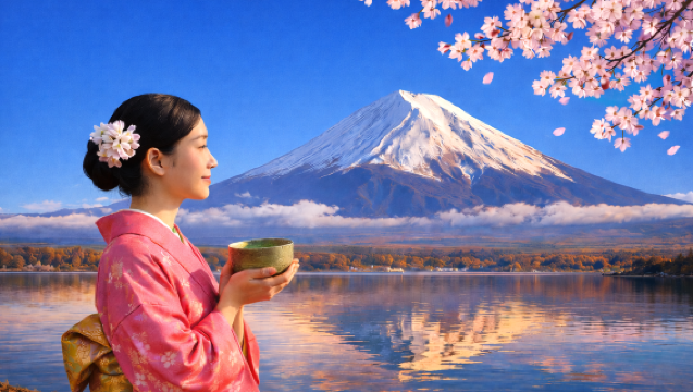 ฟูจิคลาสสิก: สถานีภูเขาไฟฟูจิชั้น 5, เมืองบันไดสู่สวรรค์, นินจาฮัคไค, ทะเลสาบคาวากุจิโกะ พร้อมพิธีชงชาเขียว