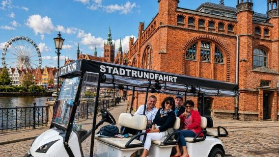Gdańsk: City Sightseeing Tour by Buggy/Golf Cart LIVE GUIDED 1H