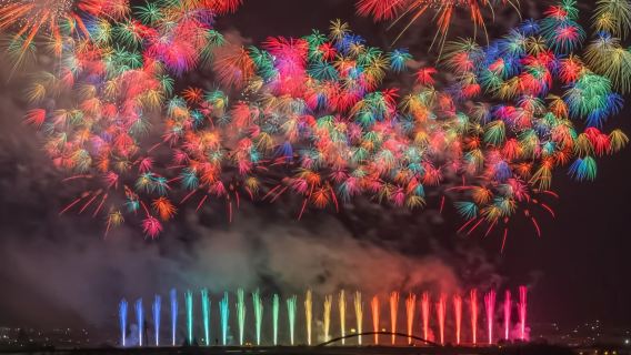 7.25東京2026隅田川花火大会｜東京の老舗クラシック花火、スカイツリーを背景に、20,000発の花火が江戸の夜空を彩る