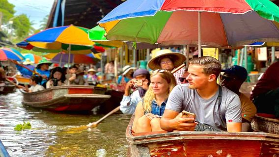 Tour Giornaliero da Bangkok ad Ayutthaya, Mercato Ferroviario e Mercato Galleggiante del Distretto di Damnoen Saduak