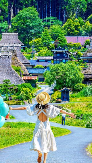 京都天橋立 + 伊根の舟屋 + 美山かやぶきの里ワンデーツアー，えびせん付き