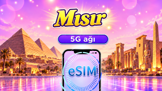 Mısır | 4G/5G eSIM | Günlük paket/Veri paketi | 24 Saat Ücretlendirme | 1-30 Gün | QR kodu