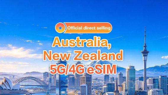 [Australia and New Zealand] 5G|eSIM data card| 5-20 days multiple Option available |Order now and use now|Support hotspot|QR Code