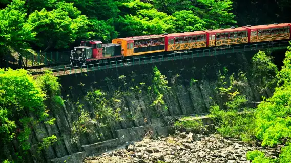 Trip.com ขอแนะนำ: Japan Arashiyama × Sanzen-in Temple รถไฟขนาดเล็กวิ่งผ่านโอซาก้าและเกียวโต