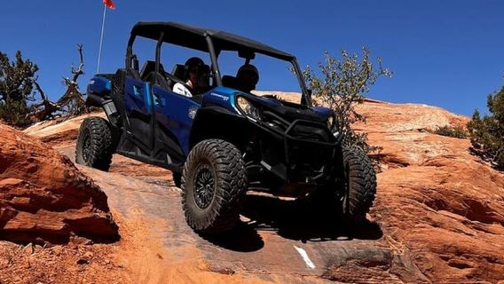 Moab: avventura guidata al tramonto in UTV U-Drive su Hell's Revenge