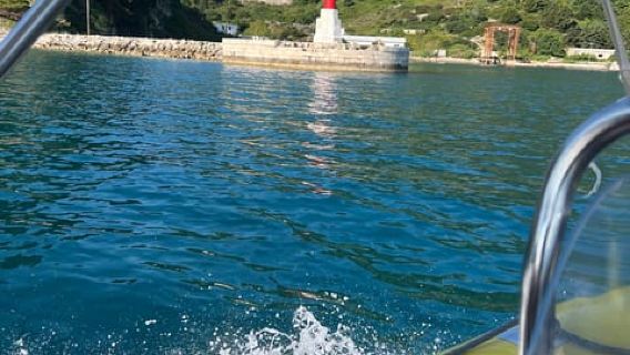 From Vlore: Haxhi Ali Cave Speedboat Tour with Snorkeling