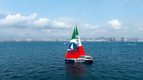 深圳帆船出海】深圳七星灣57呎豪華進口超大帆船包船出海海釣觀光～豪華