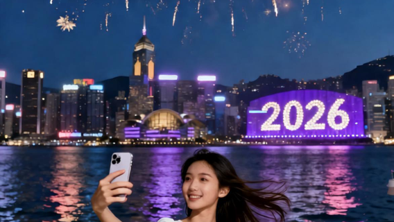 2026 Victoria Harbour New Year Fireworks (Glow Journey) Sightseeing Cruise Ticket + Buffet Diner + Drinks + Fruits Same Price for All Visitors