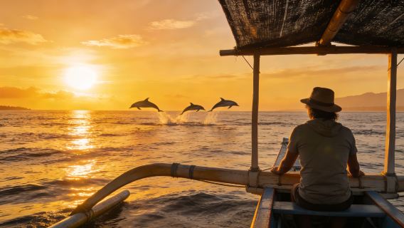 [Oferta especial 190] Excursión de un día para ver delfines en Lovina, Bali | Opciones de snorkel, pesca, ATV y rafting