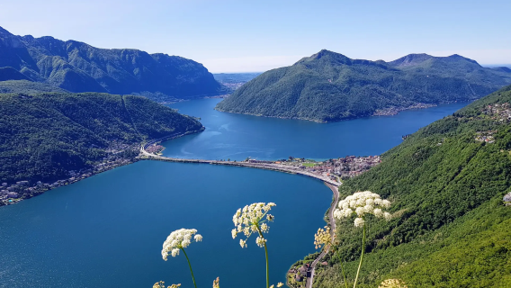 Excursión de un día al Lago de Como en Bellagio y al Lago de Lugano en Suiza
