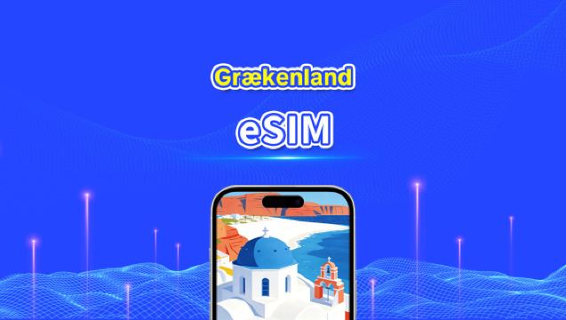 Grækenland eSIM | 5G/4G | Højhastighedsdata | 24 timer | Valgfri varighed 1-30 dage | QR-kode