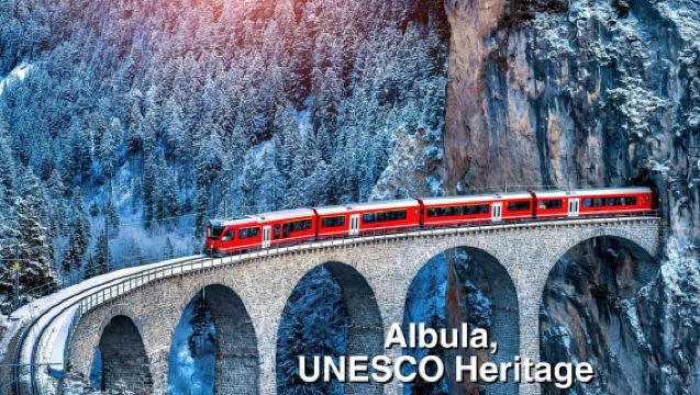 From Milan: Bernina Train Guided Tour to St. Moritz