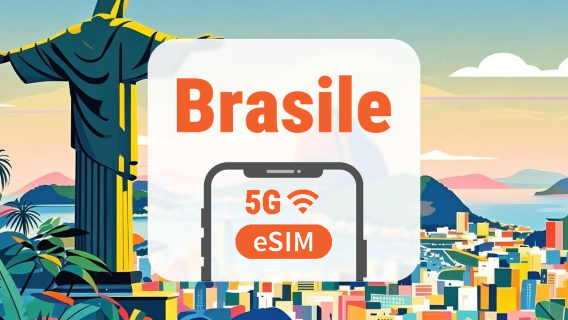 Brasile 5G eSIM | AI & TikTok | 1–30 Giorni | Codice QR