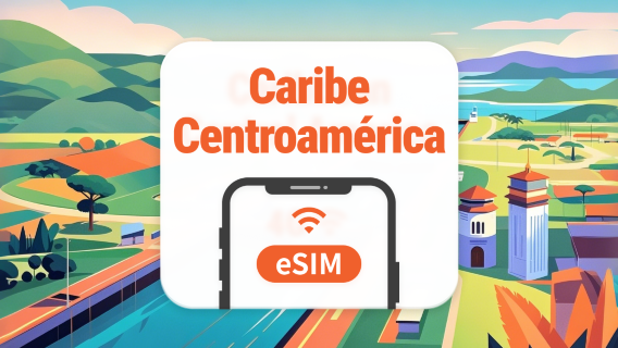 Centroamérica y Caribe 13 Países eSIM | Apps de IA y TikTok | 1–30 Días | Código QR