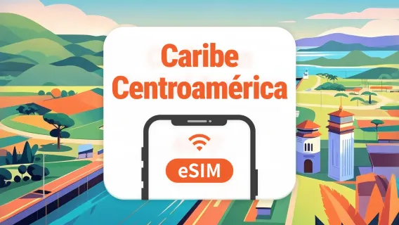 Centroamérica y Caribe 13 Países eSIM | Apps de IA y TikTok | 1–30 Días | Código QR