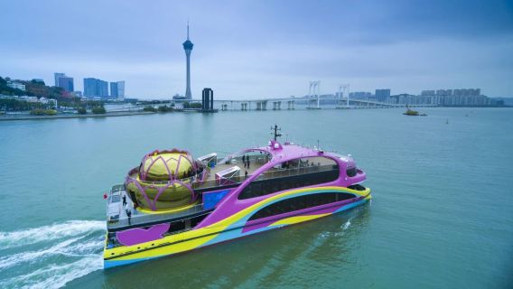 Pelayaran mengelilingi pulau Macau | Lawatan malam Zhuhai-Macau | Jambatan Hong Kong-Zhuhai-Macau | Tiket kapal Dermaga Wan Chai Zhuhai