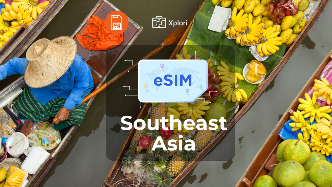 Southeast Asia (8 countries) eSim 3/7/15/30 days by Xplori