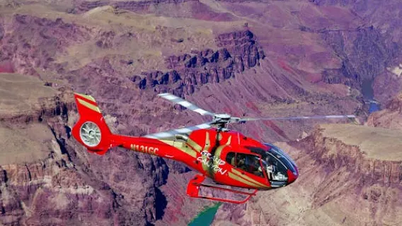 Grand Canyon South Rim bus tour and helicopter ride