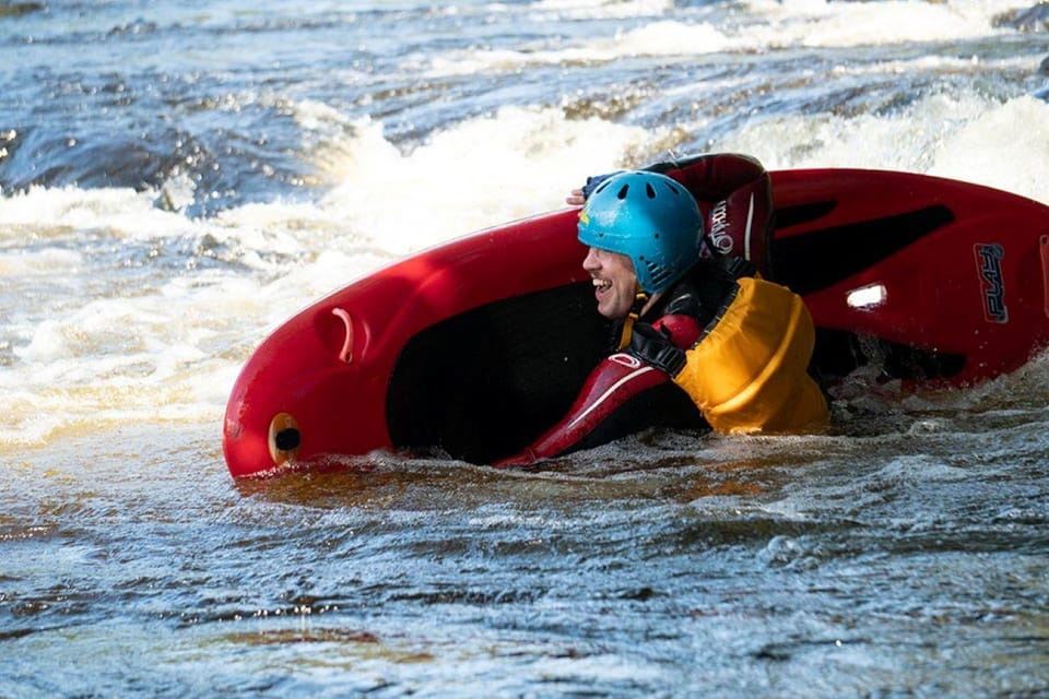 Llangollen: Bodyboating on the River Dee