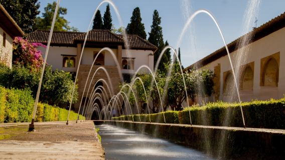 Essential Alhambra with guided tour & transportation in private from Seville
