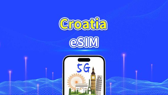 Croatia eSIM | 5G/4G | High-speed data | 24 hours | 1-30 days | QR code