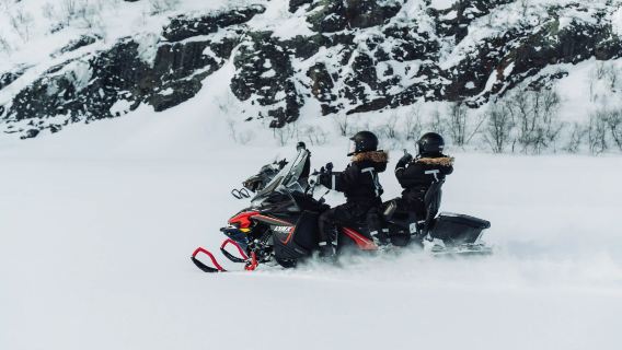 fietsen in Kirkenes, Noorwegen