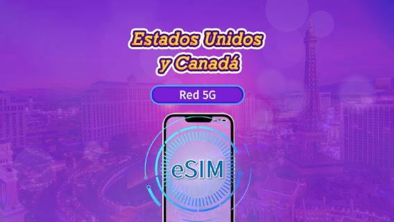 Canadá y Estados Unidos| 5G/4G eSIM | Tagespass/Gesamtpaket | Facturación por días naturales | 1–90 Tage | QR-Code