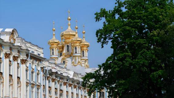 聖彼得堡出發：普希金城+彼得霍夫宮（彼得霍夫宮）皇家雙城包車一日遊