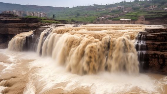 Eendaagse tour naar de Hukou-waterval van de Gele Rivier en het Xuanyuan-tempelcomplex van het Mausoleum van de Gele Keizer, puur plezier|Engelssprekende gids + vervoer