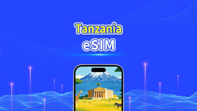 eSIM Tanzania | 4G | Pakej Data Harian/Total | 1–30 hari | Pengebilan 24 Jam | Kod QR