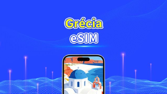 eSIM da Grécia | 5G/4G | Dados de alta velocidade | 24 horas | Dias opcionais de 1 a 30 dias | Código QR