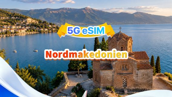 Makedonien 5G eSIM | Dubbel nätverk·Stöd för All AI & TikTok | 500 MB/dag - totalt 30 GB | 1-30 dagar | 24-timmarsdebitering | QR-kod