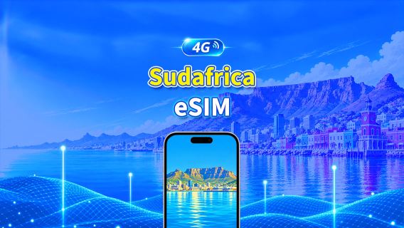 Sudafrica 4G eSIM | Pacchetto dati giornaliero/totale | 1–30 giorni | Fatturazione 24 ore | Codice QR