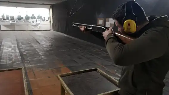 Riga Gun Range: shooting with Winchester, Glock17, & Kalashnikov