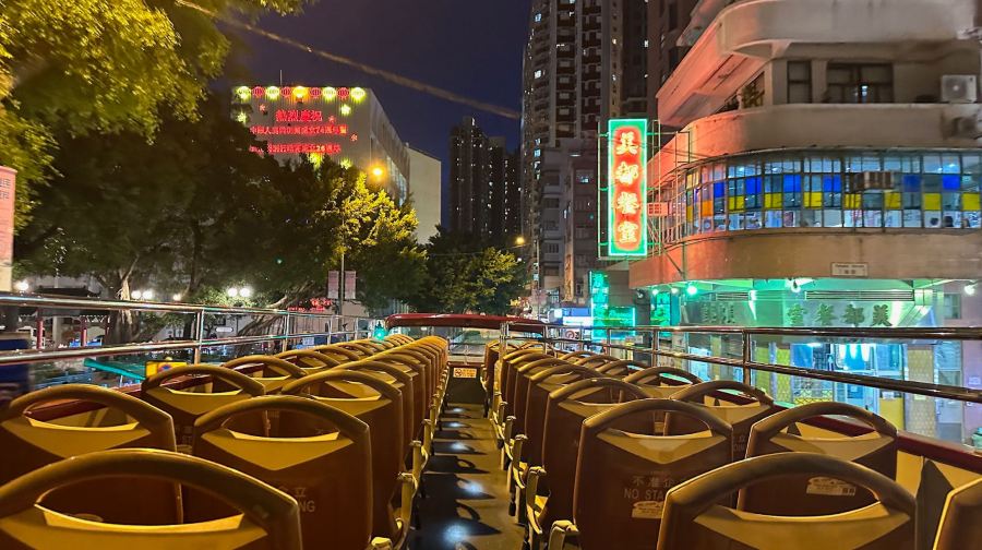 【開篷巴士】香港開篷觀光夜遊雙層巴士